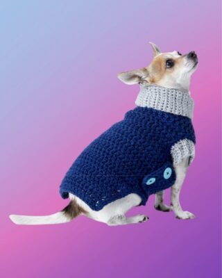 Ribbed Dog Sweater