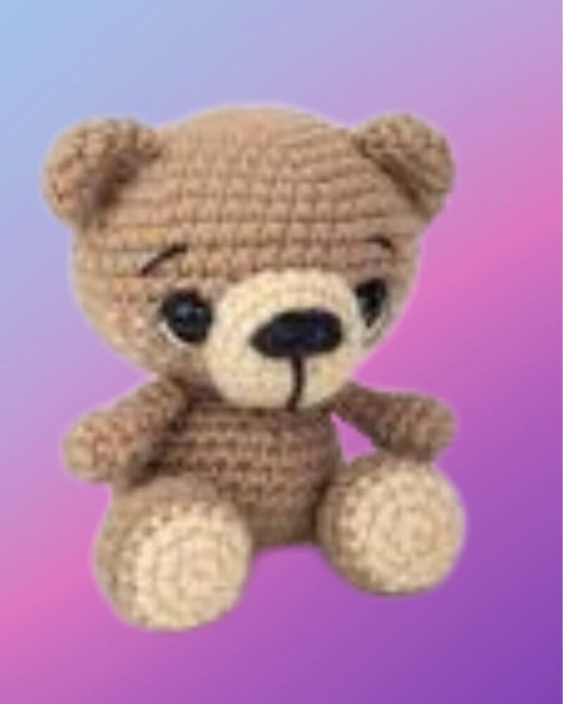 13 Benji the Bear – Handmade Crochet Woodland Critter