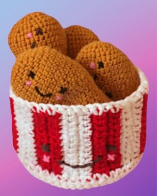 Bucket of Chicken Drumstick Toys