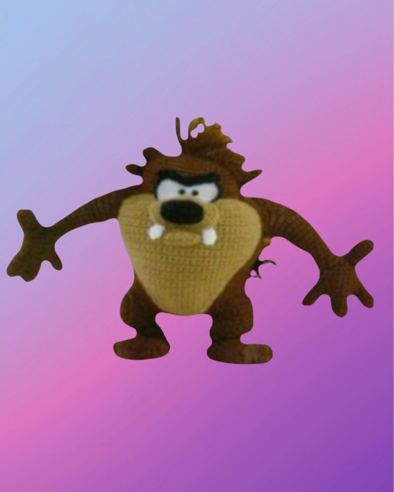 29 Taz-Style Amigurumi (Inspired Design)