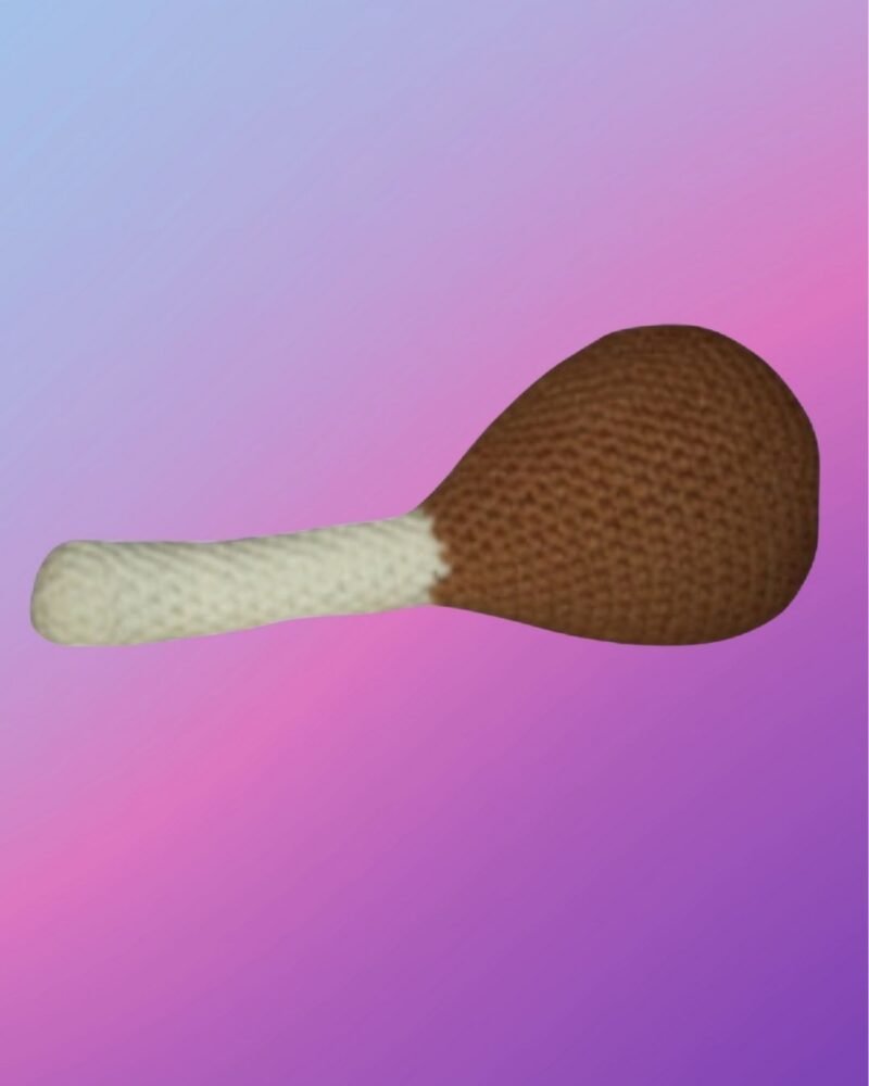 Large Turkey Bone Dog Toy with Squeaker