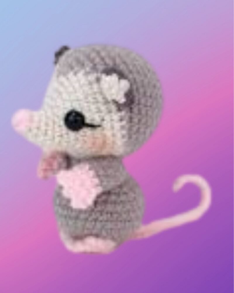 Posie the Possum – Handmade Crochet Woodland Critter