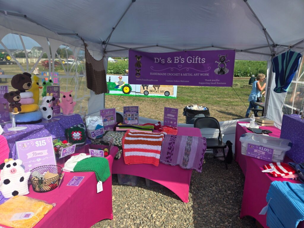 D’s & B’s Gifts booth at Andrew’s Hay Tractor Show