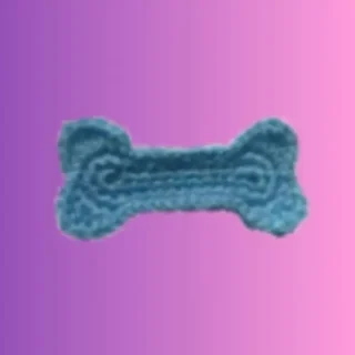 Bone Applique Handmade crochet bone appliqué available in your choice of color