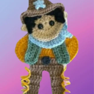 Crochet Cowboy Appliqué Handmade crochet cowboy appliqué for blankets, clothing, accessories, and custom crochet projects.