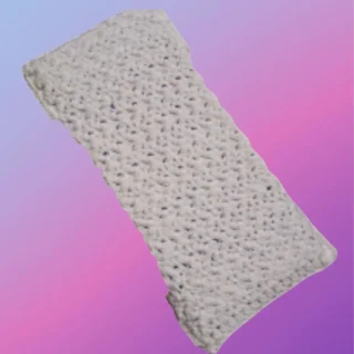 Handmade reusable 100% cotton crochet cover for a standard flat mop head