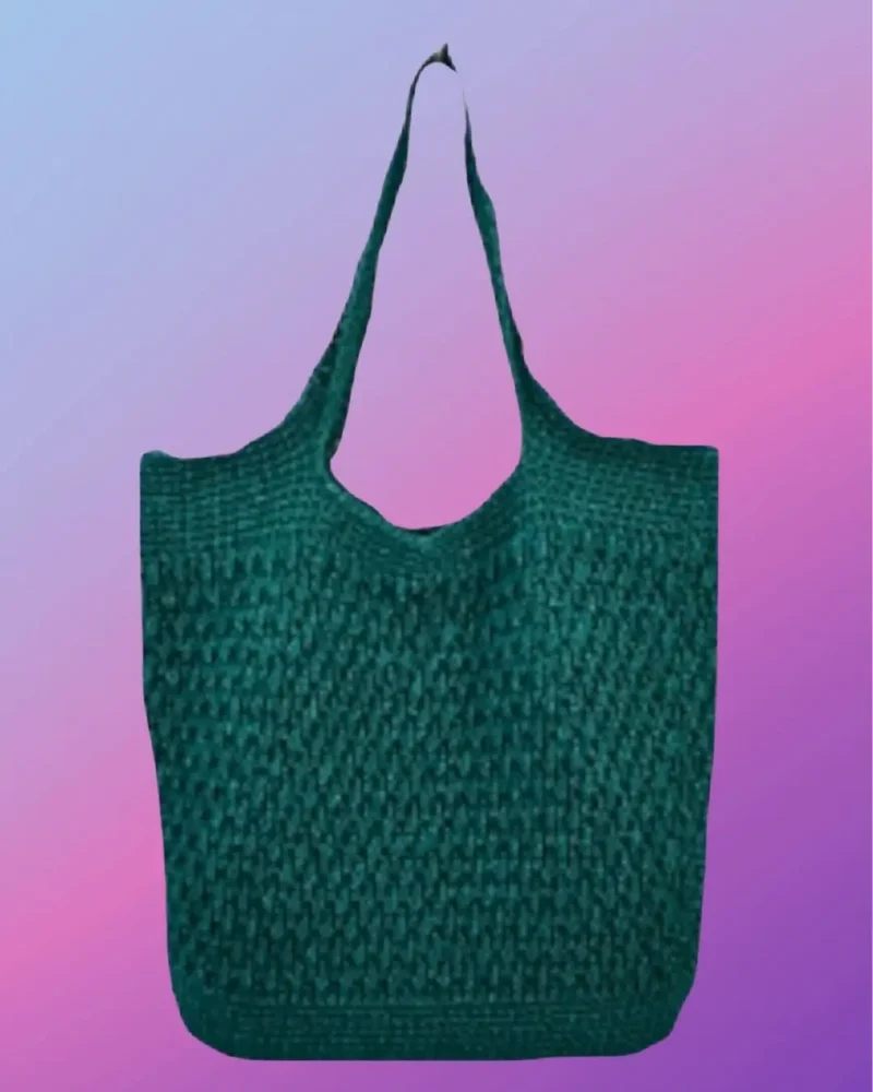 Handmade acrylic crochet Market Shopping Bag.