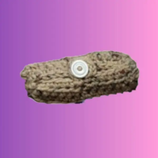 Handmade crochet dog poop bag holder..